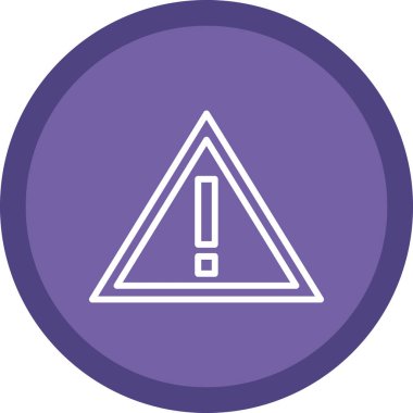 Ünlem işaretli yol işaretinin vektör illüstrasyonu