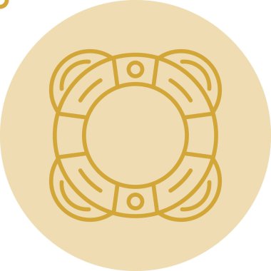 Hayat kurtarıcı. Web simgesi basit illüstrasyon