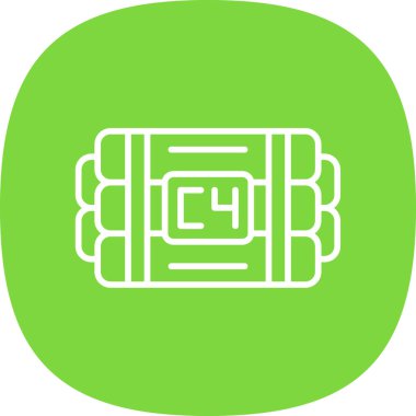 Benzersiz gaz vektör çizgisi simgesi