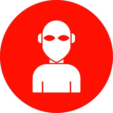 Gözlük ikonu olan bir iş adamı. vektör illüstrasyonu