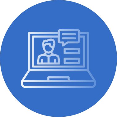 Bilgisayar. Web simgesi basit illüstrasyon