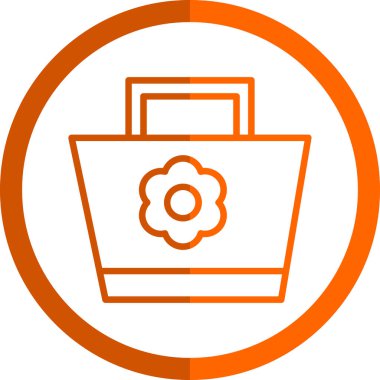 Çanta. Web simgesi basit tasarım