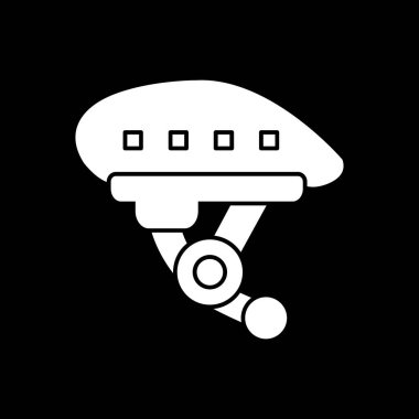 Bisiklet kask simge vektör çizim