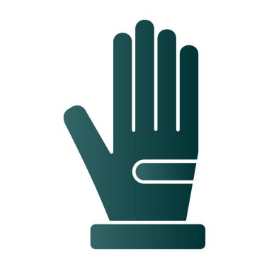 Eldiven simgesi. Vektör illüstrasyonu.