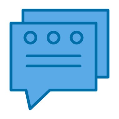 düz konuşma balonu vektör çizimi