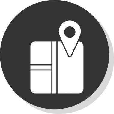 harita pin konumu simgesi düz biçimli