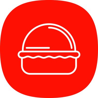 Makaronlar pasta web simgesi, vektör illüstrasyonu 