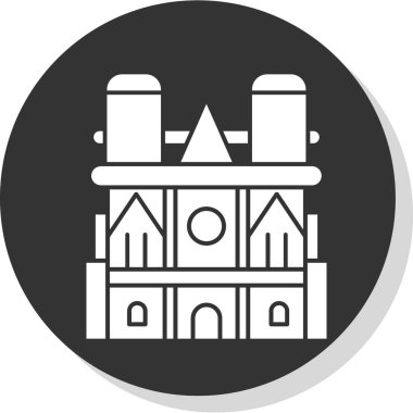 Kiliseye. Web simgesi basit illüstrasyon