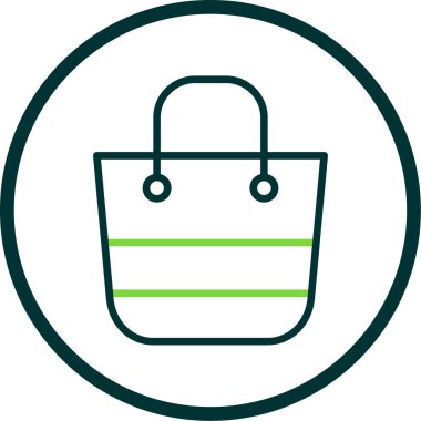 Alışveriş çantası. Basit resimleme