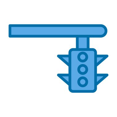 trafik ışığı simgesinin vektör illüstrasyonu 