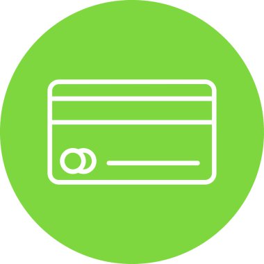 Kredi kartı ikonu. vektör illüstrasyonu 