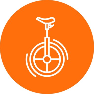 Unicycle simgesinin vektör illüstrasyonu