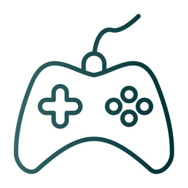 Oyun kontrolörü. Web simgesi basit illüstrasyon