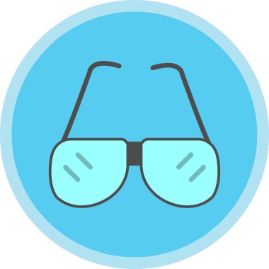 Gözlük. Web simgesi basit illüstrasyon 