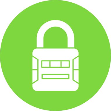 Asma kilit simgesi. web tasarımı için güvenlik kilidi simgesinin karikatür çizimi