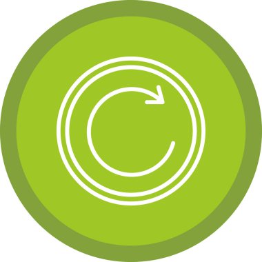 ok dairesel vektör simgesi simgesi