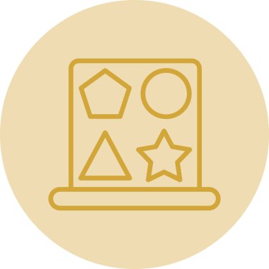 Yıldız simgesinin vektör illüstrasyonu