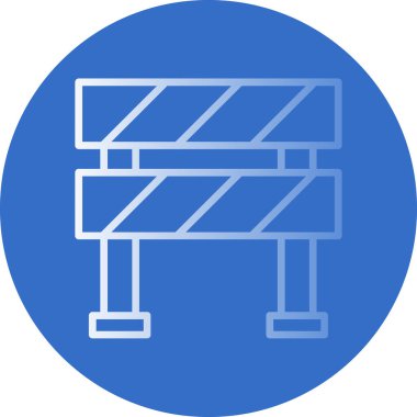 bariyer simgesi basit illüstrasyon