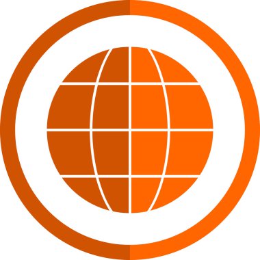 Küresel simge vektör illüstrasyonu