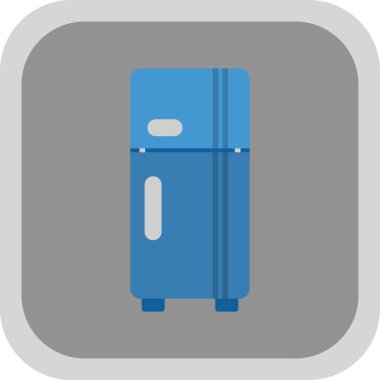 buzdolabı simgesi, vektör illüstrasyonu basit tasarım