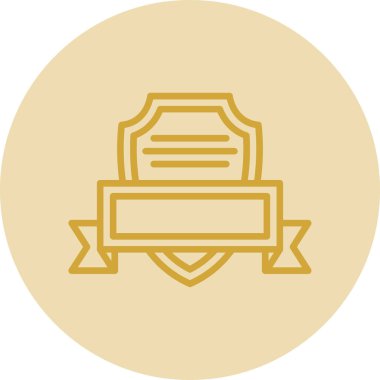 Madalya vektör simgesi modern basit tasarım