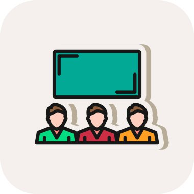 Konferans görüşmesi. Web simgesi