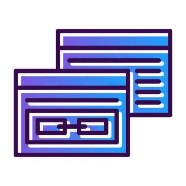 düz bağlantı vektör simgesi düz simgesi