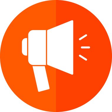 megafon simgesi, basit tasarım vektör çizimi