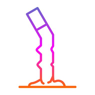 Cigarette butt icon vector illustration 