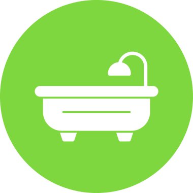 Küvet Düz Vektör Simgesi