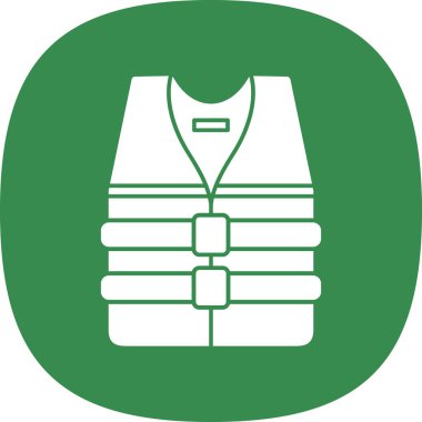 can yeleği simgesi, vektör illüstrasyonu basit tasarım