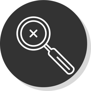 Büyütecin vektör illüstrasyonu