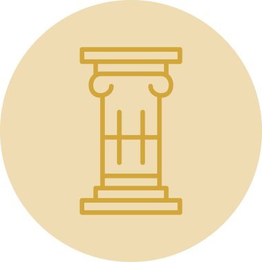 Sütun. Web simgesi basit illüstrasyon