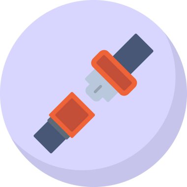 Emniyet kemeri kutsal kişilerin resmi, vektör çizim 