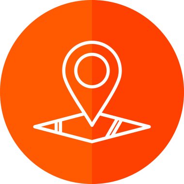 konum pin konum simgesi, vektör arkaplan 