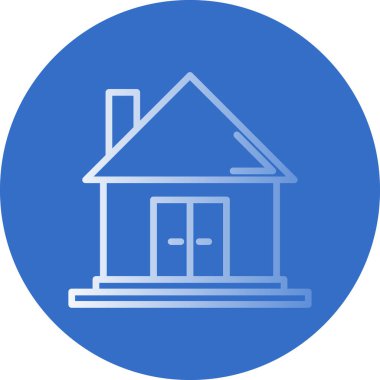 Ev vektör tasarımı. Ev düz simgesi 