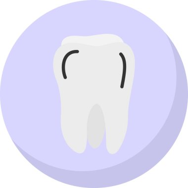 Diş simgesi, vektör illüstrasyon degisn