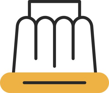 çanta çuval simgesi taslak biçimi