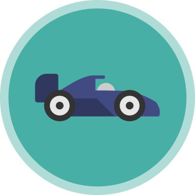 Formula 1 web simgesi basit tasarım