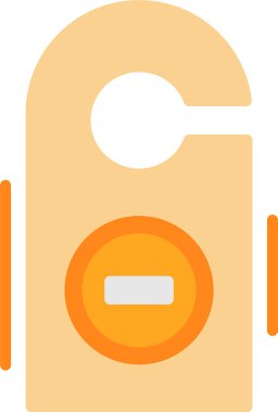 Çan yemeği simgesi düz stil