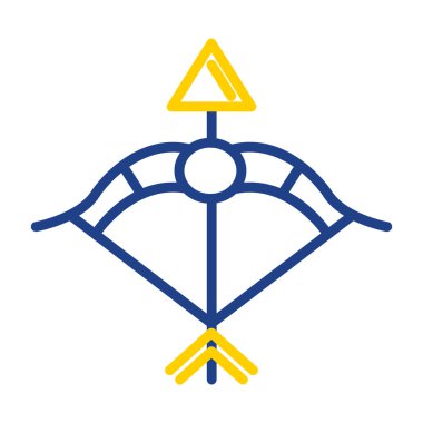 Bir pusula simgesinin vektör illüstrasyonu