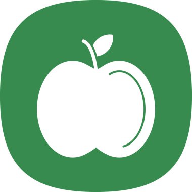 Elma. Web simgesi basit illüstrasyon 