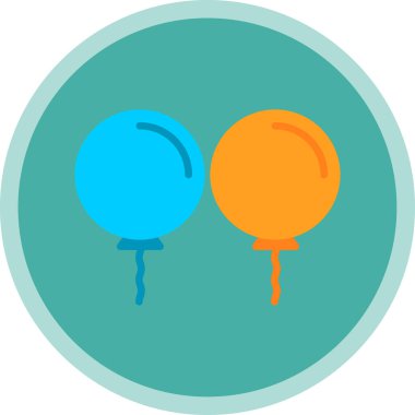 Balon simgesinin vektör illüstrasyonu 
