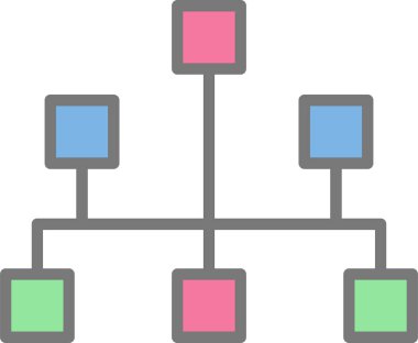 Durum haritası simgesi, vektör illüstrasyonu basit tasarım