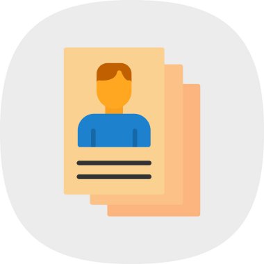 iş düz vektör simgesi