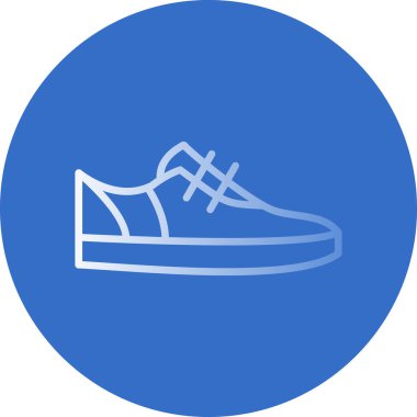 Ayakkabı. Web simgesi basit illüstrasyon 