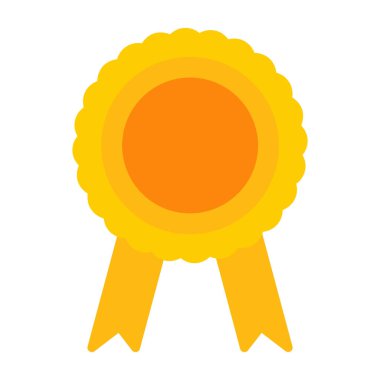 Madalya. Web simgesi basit illüstrasyon