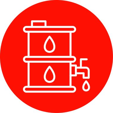 Petrol simgesinin vektör illüstrasyonu