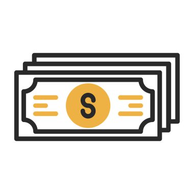 Web ve mobil uygulama tasarımınız için para simgesi, dolar logosu konsepti 