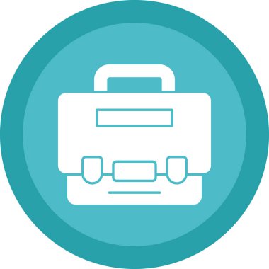 Bavul. Web simgesi basit illüstrasyon 